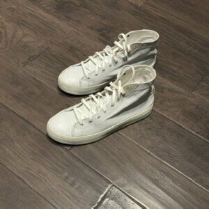 Koio Court in Chalk Perforated Distressed Men’s Sneakers Size 11